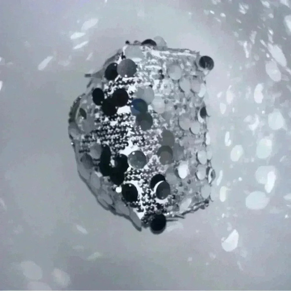 Tassel Sequin Shoulder Bag with Round Handle Underarm Bags Women Girl - Picture 9 of 9